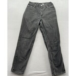 VTG Levis 550 Relaxed Fit Womens Tapered Leg Jeans Black High Rise Denim Sz 12